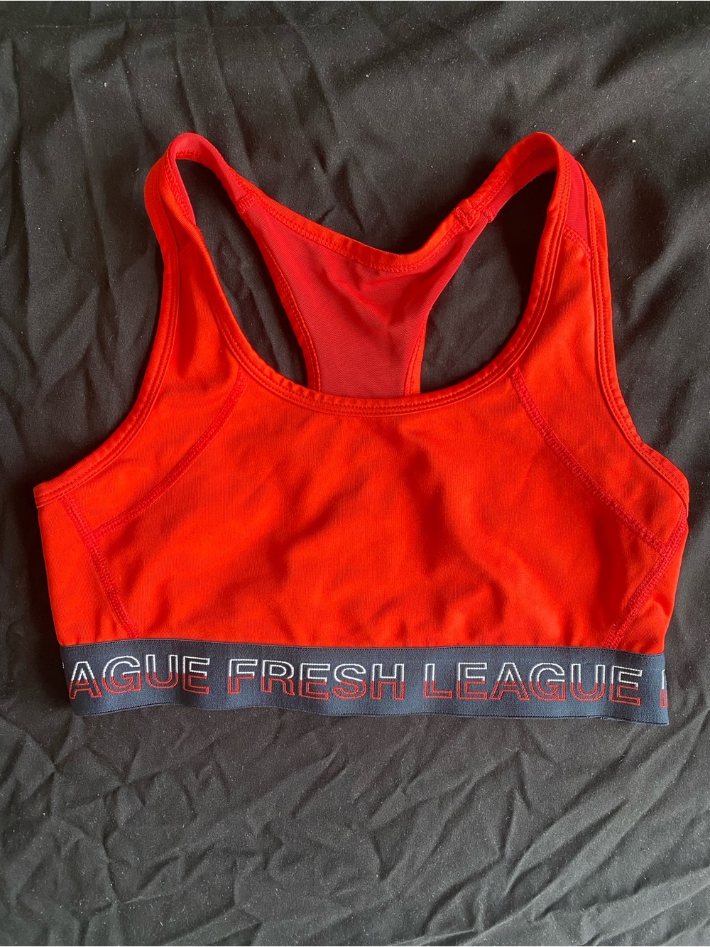 Women's Red Racerback Sports Bra